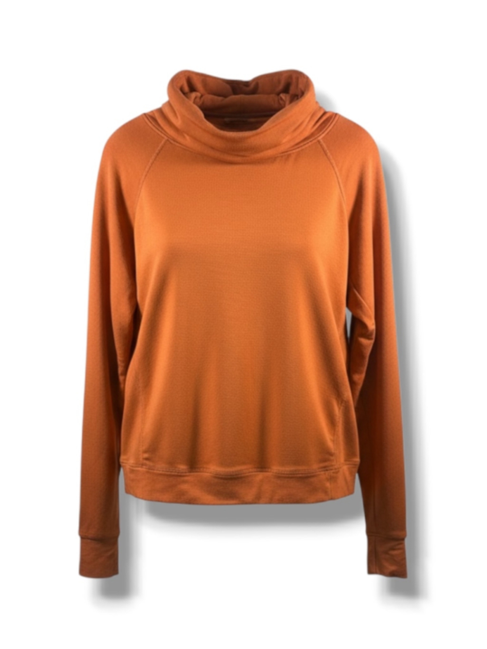 Alala Sweatshirt Cowl Neck Pullover in Burnt Orange Size XS